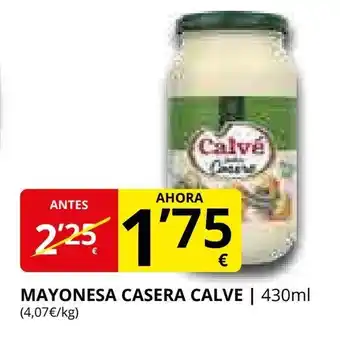Supermercados MAS CALVE Mayonesa casera oferta
