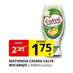 Supermercados MAS CALVE Mayonesa casera bocabajo oferta