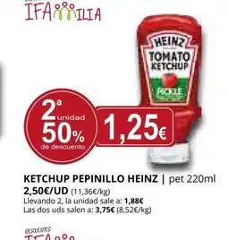 Supermercados MAS ORLANDO Ketchup pepinillo oferta