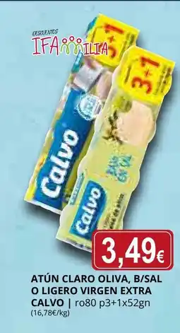 Supermercados MAS CALVO Atún claro oliva, b/sal o ligero virgen extra oferta