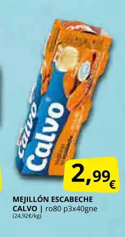 Supermercados MAS CALVO Mejillón escabeche oferta