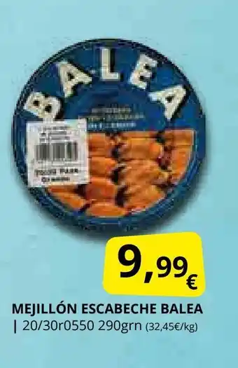 Supermercados MAS BALEA Mejillón escabeche oferta