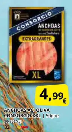 Supermercados MAS CONSORCIO Anchoas ac. oliva oferta