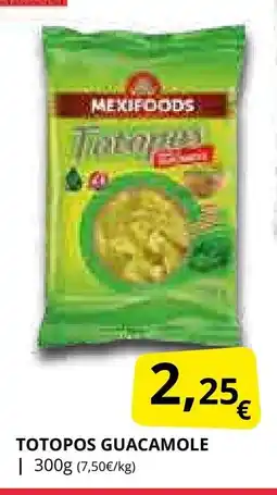 Supermercados MAS GUACAMOLE Totopos oferta