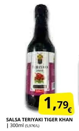 Supermercados MAS TIGER KHAN Salsa teriyaki oferta