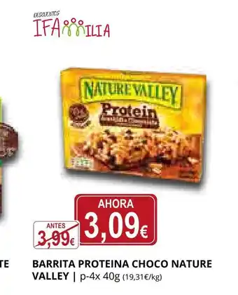 Supermercados MAS NATURE VALLEY Barrita proteina choco oferta