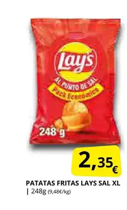 Supermercados MAS LAYS Patatas fritas sal oferta