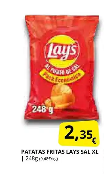 Supermercados MAS LAYS Patatas fritas sal oferta