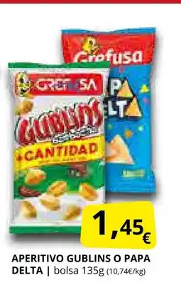 Supermercados MAS Aperitivo gublins o papa delta oferta