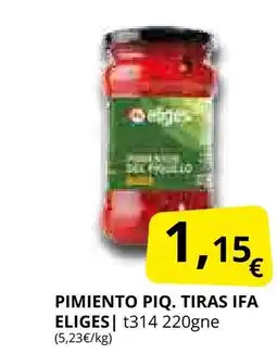Supermercados MAS IFA ELIGES Pimiento piq oferta