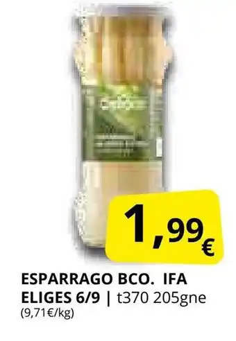 Supermercados MAS IFA ELIGES Esparrago oferta