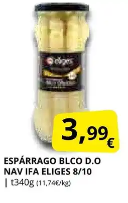 Supermercados MAS IFA ELIGES Espárrago blco d.o nav oferta