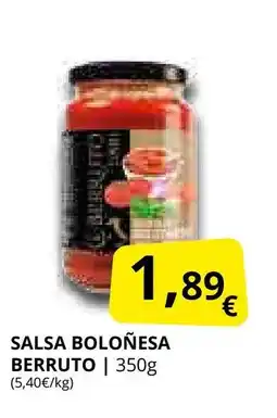 Supermercados MAS Salsa boloñesa berruto oferta