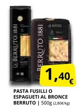 Supermercados MAS Pasta fusilli o espagueti al bronce oferta