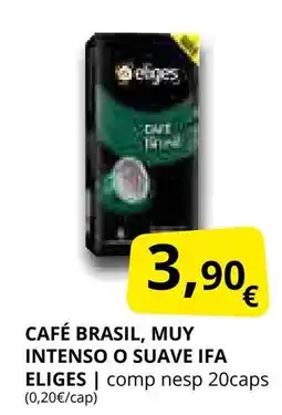 Supermercados MAS IFA ELIGES Café brasil, muy intenso o suave oferta