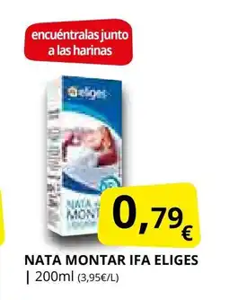 Supermercados MAS IFA ELIGES nata montar oferta