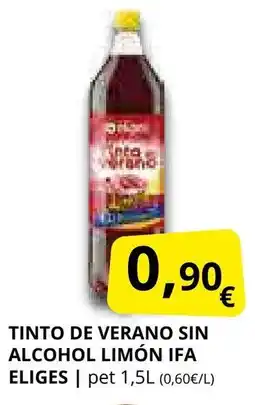 Supermercados MAS IFA ELIGES Tinto de verano sin alcohol limón oferta