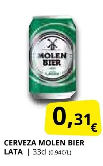 Supermercados MAS Cerveza molen bier lata oferta