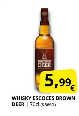 Supermercados MAS Whisky escoces brown deer oferta