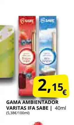 Supermercados MAS IFA SABE Gama ambientador varitas oferta