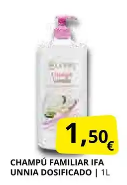 Supermercados MAS Champú familiar ifa unnia dosificado oferta