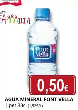 Supermercados MAS FONT VELLA Agua mineral oferta