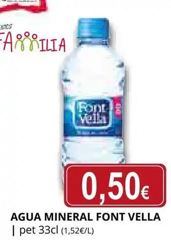 Supermercados MAS FONT VELLA Agua mineral oferta