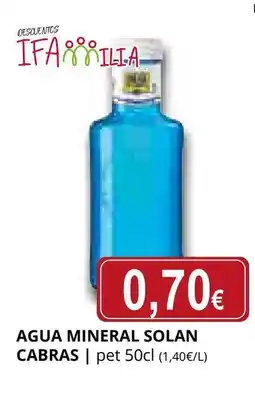 Supermercados MAS SOLAN CABRAS Agua mineral oferta