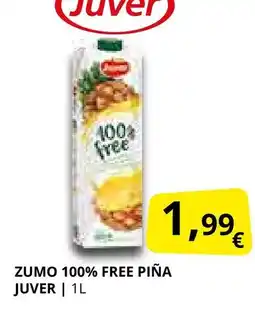 Supermercados MAS JUVER Zumo 100% free piña oferta