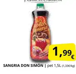 Supermercados MAS DON SIMÓN Sangria oferta