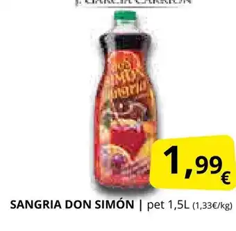 Supermercados MAS DON SIMÓN Sangria oferta