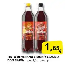 Supermercados MAS DON SIMÓN Tinto de verano limon y clasico oferta