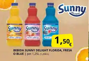 Supermercados MAS SUNNY Bebida delight florida fresa o blue oferta