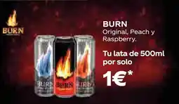 Supermercados MAS BURN Original, Peach y Raspberry oferta