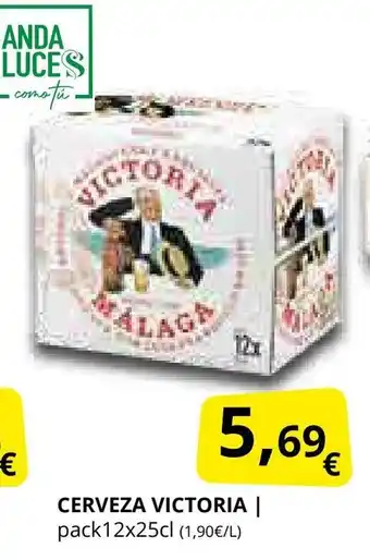 Supermercados MAS VICTORIA Cerveza oferta