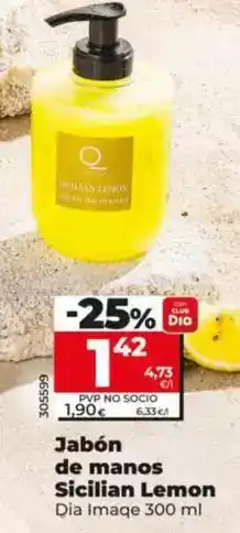 Dia Dia imaqe - jabón de manos sicilian lemon oferta