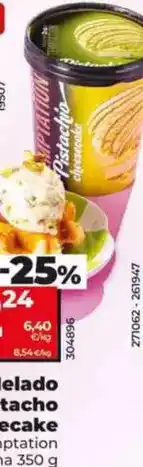 Dia Dia temptation - helado de pistacho cheesecake oferta