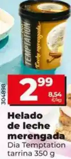 Dia Dia temptation - helado de leche merengada oferta
