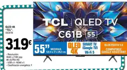 E.Leclerc Tcl - qled 4k 55c18 oferta
