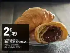E.Leclerc Croissants rellenos de cacao oferta