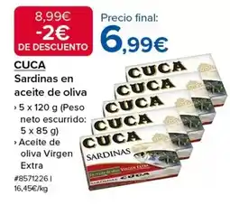 Costco Cuca - sardinas en aceite de oliva oferta