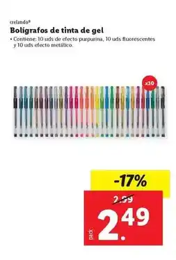 Ocine Crelando - bolgrafos de tinta de gel oferta