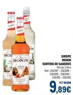 Makro Monin - sirope oferta