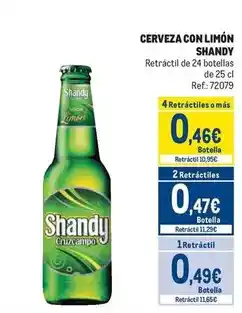 Makro Shandy - cerveza con limón oferta