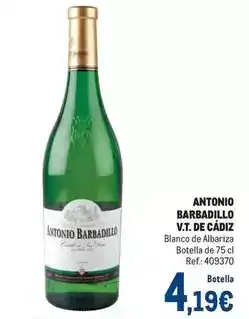 Makro Barbadillo - antonio barbadillo v.t. de cadiz oferta