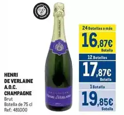 Makro Brut - henri de verlaine a.o.c. champagne oferta