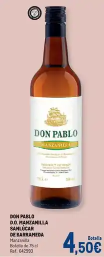 Makro Don pablo - d.o. manzanilla oferta