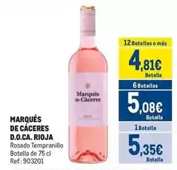 Makro Marqués de cáceres - d.o.ca. rioja oferta