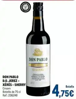 Makro Sherry - don pablo d.o. jerez- xérès-sherry oferta