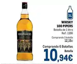 Makro 100 pipers - whisky oferta
